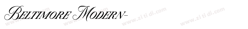 Beltimore Modern字体转换